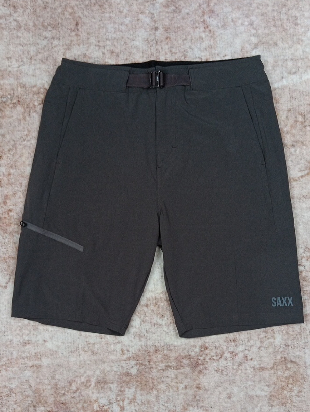 Saxx Ascender 2N1 Grey Shorts Mens Size 30